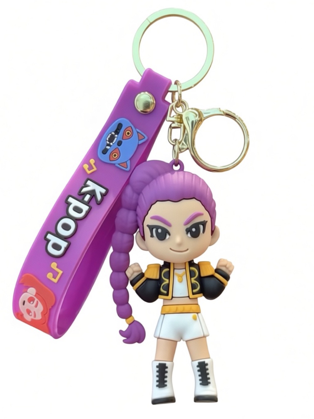 K-pop Demon Hunters Rumi Silicone Keychain Bag Charm